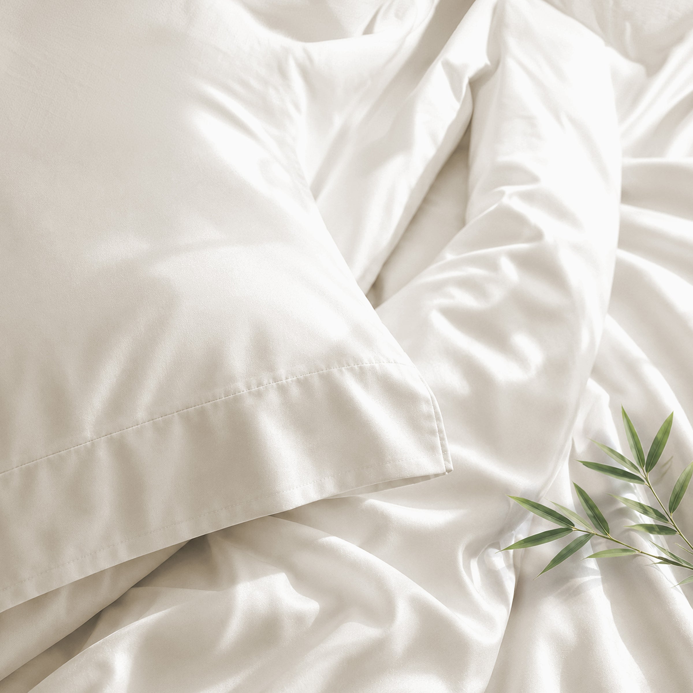 Signature Bamboo Viscose Sateen Pillowcase Pair
