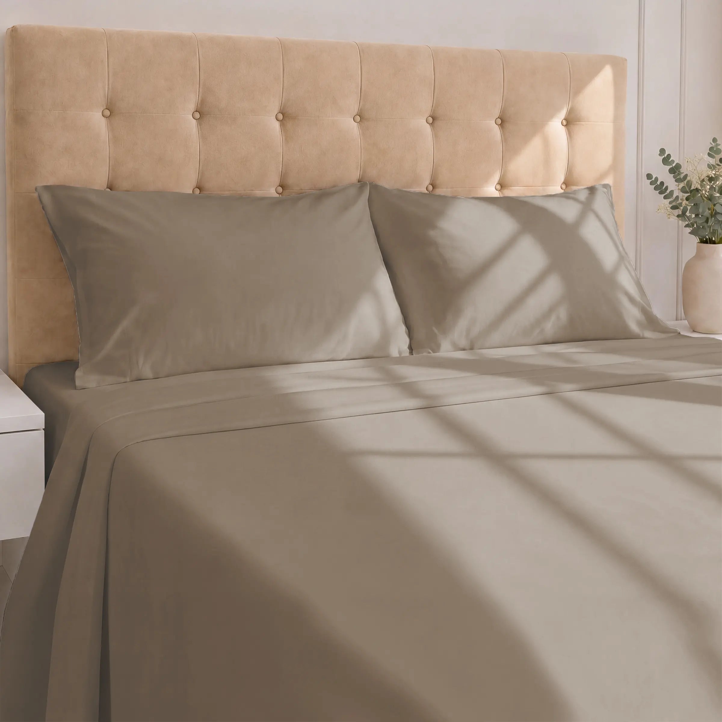 GOTS Certified, 100% Organic Cotton Sateen Sheet Set