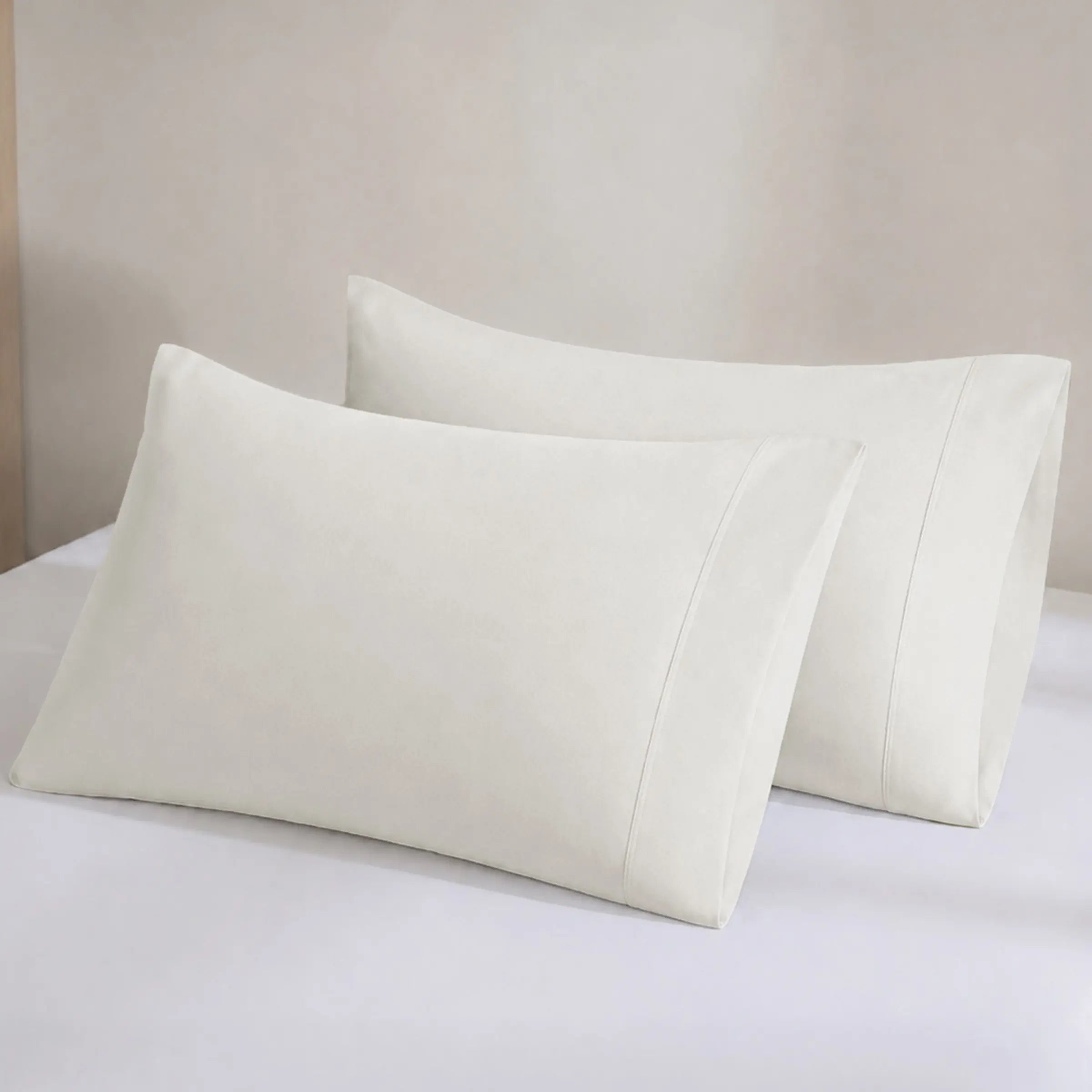 GOTS Certified, 100% Organic Cotton Sateen Pillowcase Pair