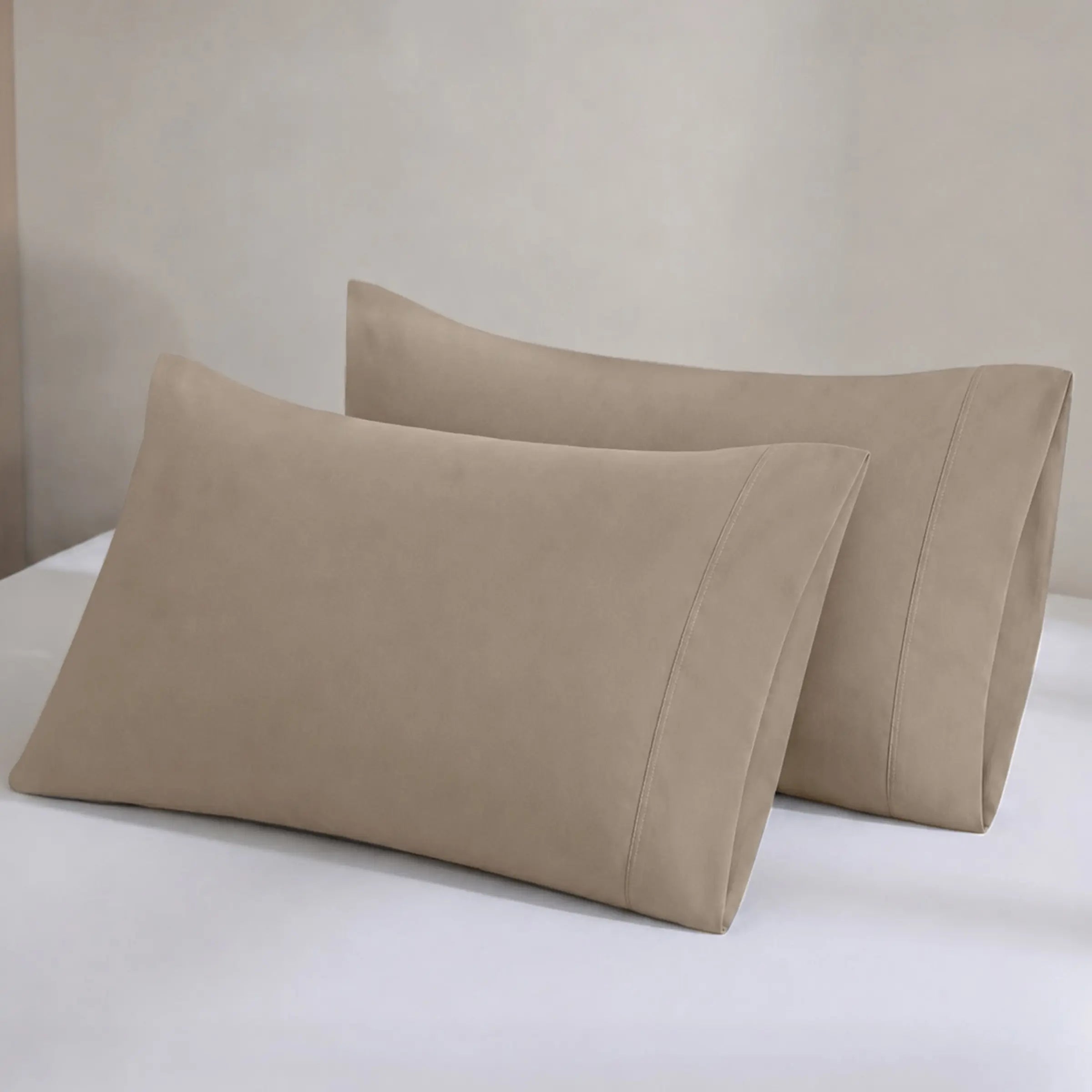 GOTS Certified, 100% Organic Cotton Sateen Pillowcase Pair