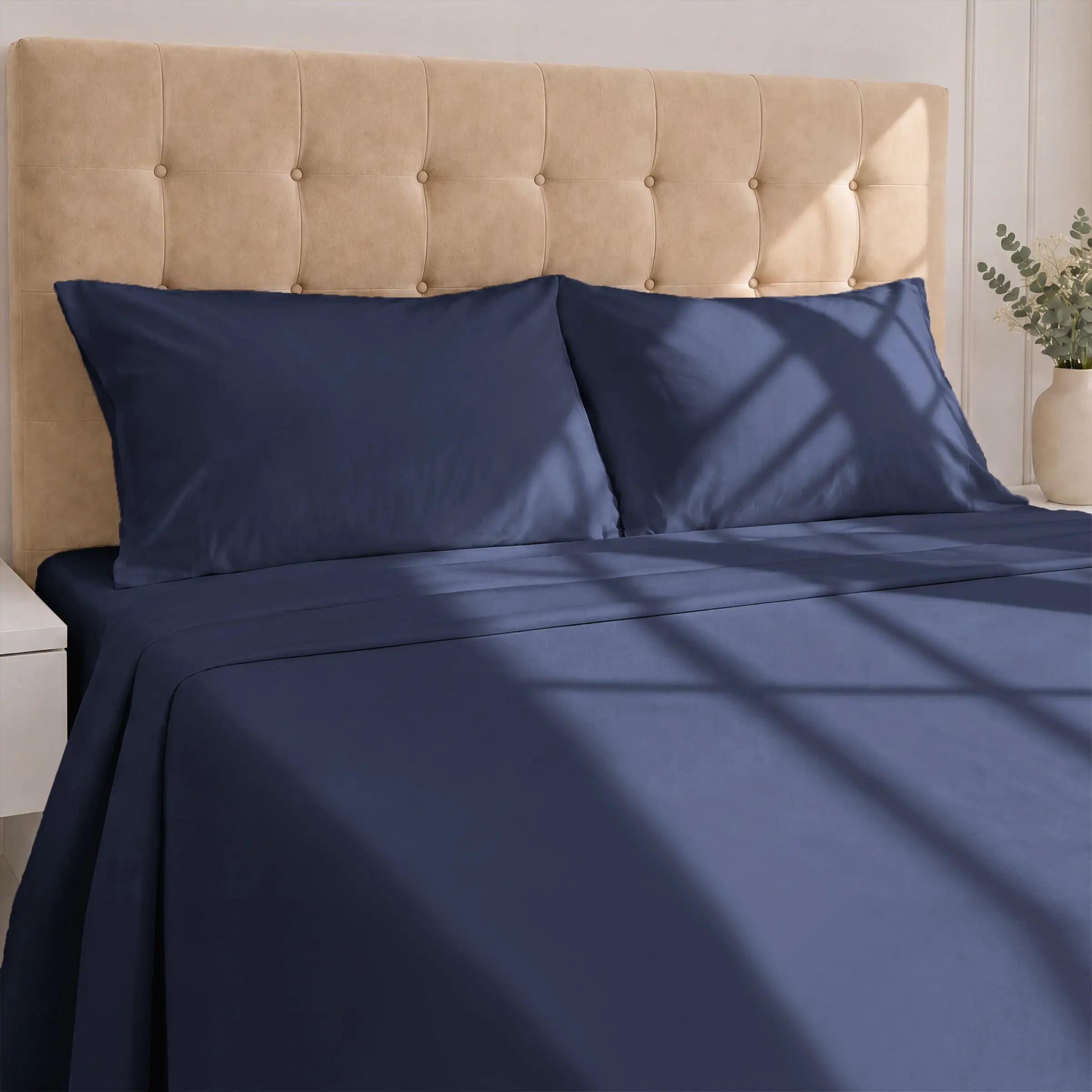 GOTS Certified, 100% Organic Cotton Sateen Sheet Set