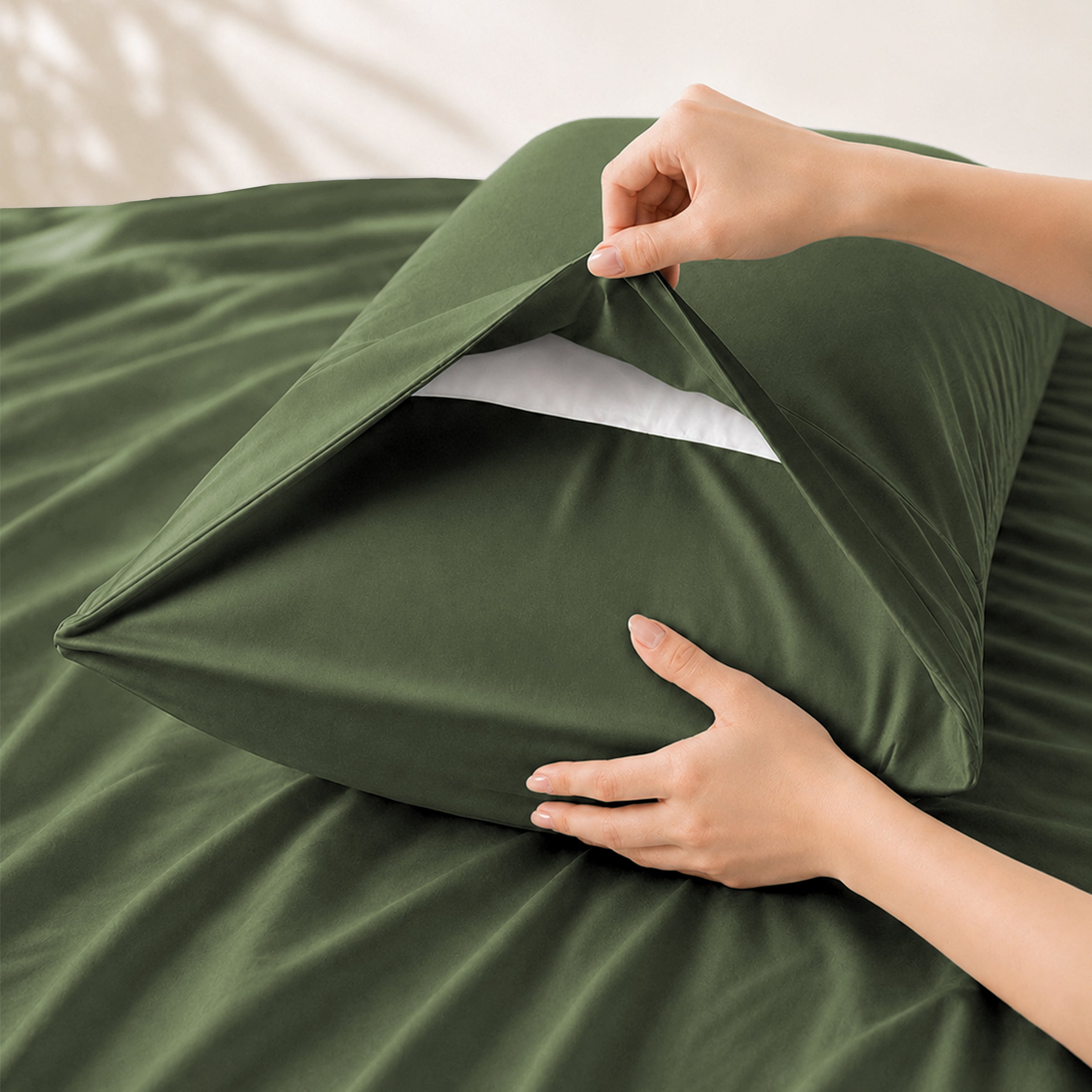Signature Bamboo Viscose Sateen Pillowcase Pair