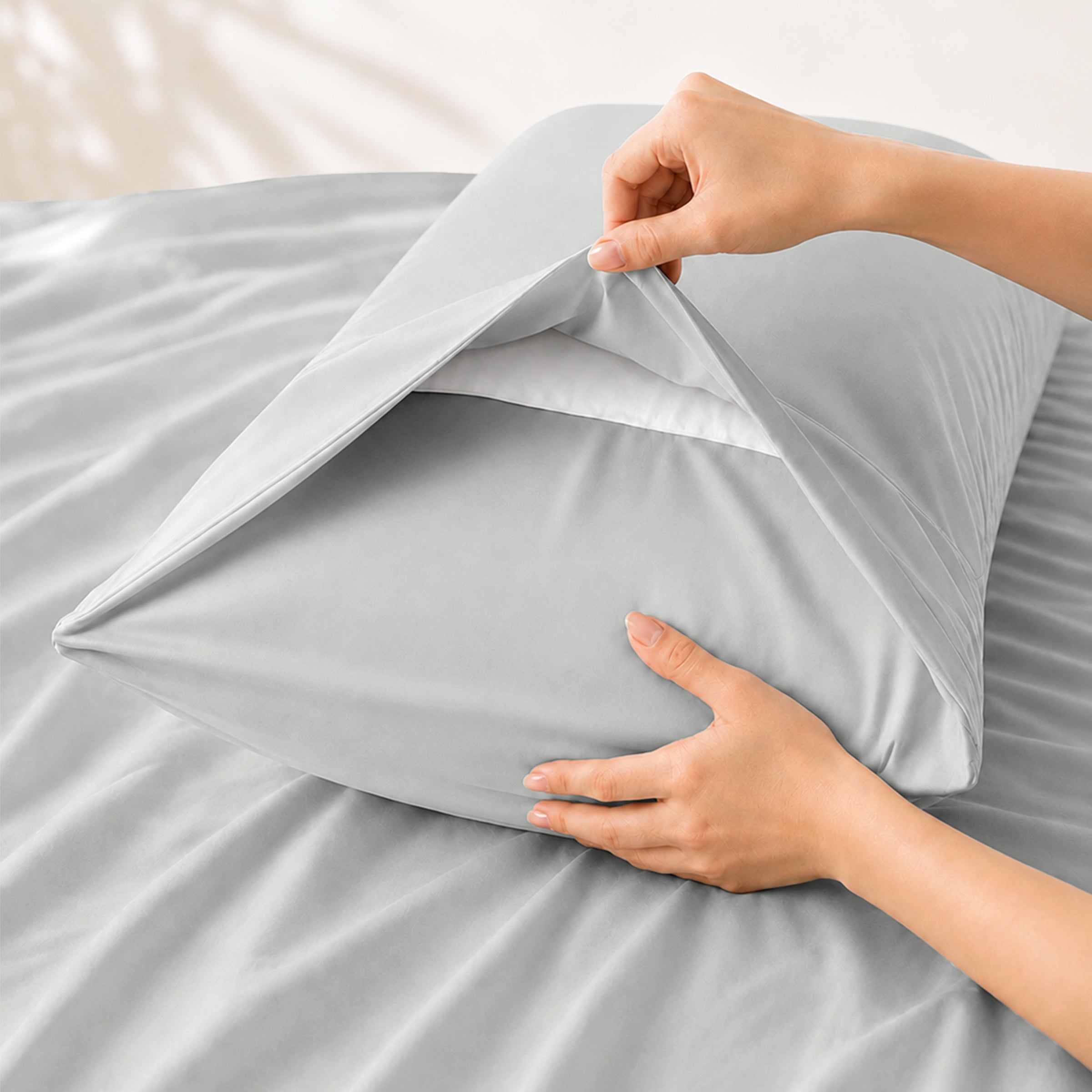 Signature Bamboo Viscose Sateen Pillowcase Pair