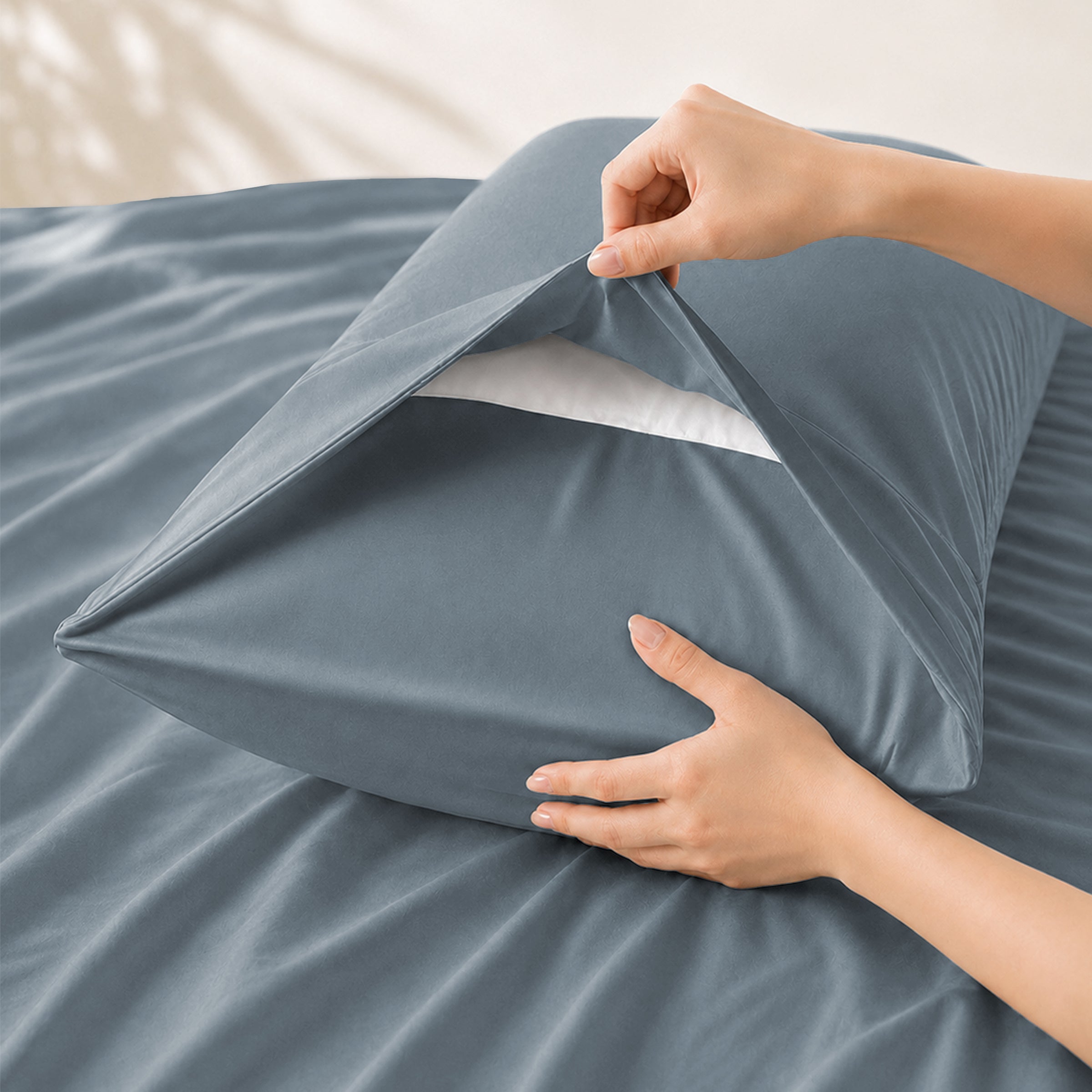 Signature Bamboo Viscose Sateen Pillowcase Pair