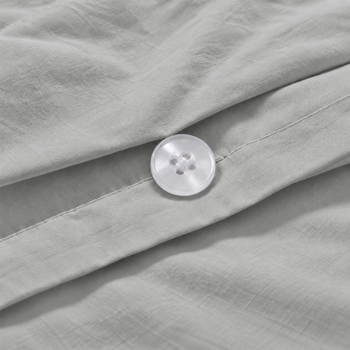 Natural Organic Cotton Percale Duvet Cover Set