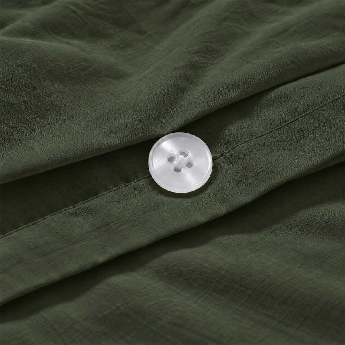 Natural Organic Cotton Percale Duvet Cover Set