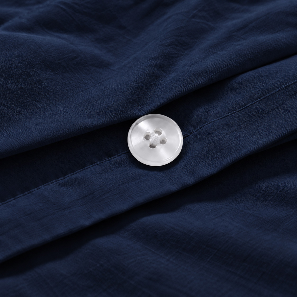 Natural Organic Cotton Percale Duvet Cover Set