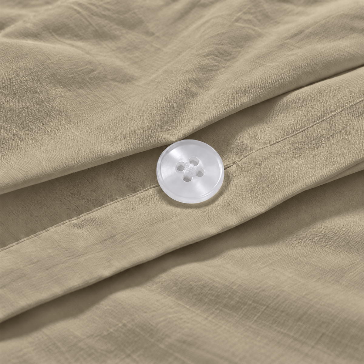 Natural Organic Cotton Percale Duvet Cover Set