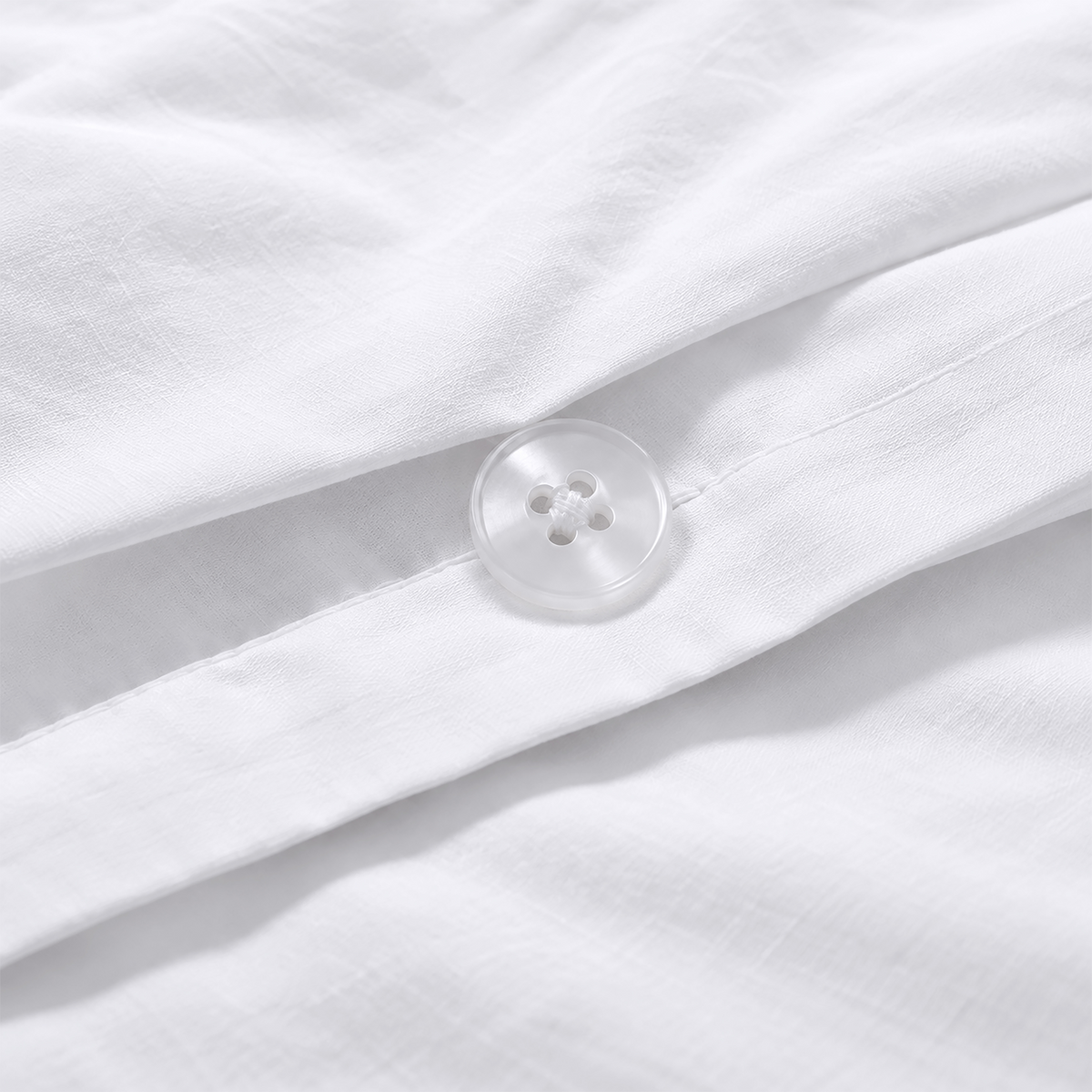 Natural Organic Cotton Percale Duvet Cover Set