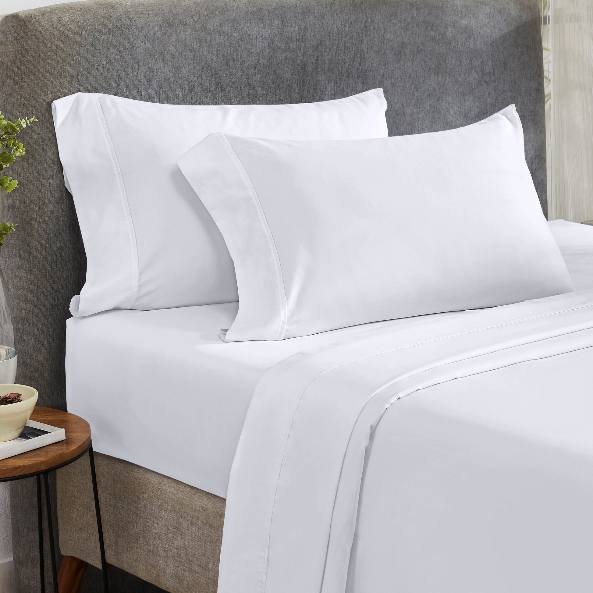 Everyday Ease Sateen 400 Fitted Sheet Only - California Design Den