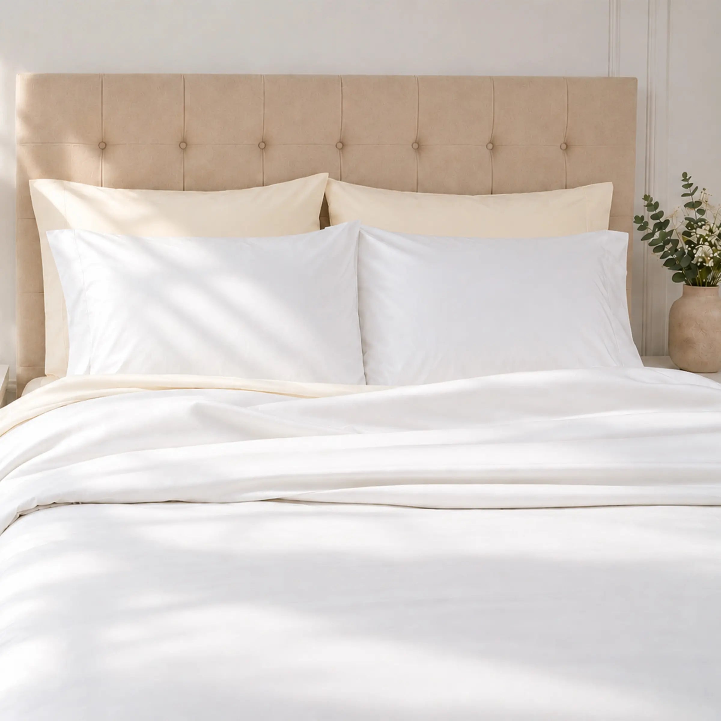 GOTS Certified, 100% Organic Cotton Sateen Sheet Set