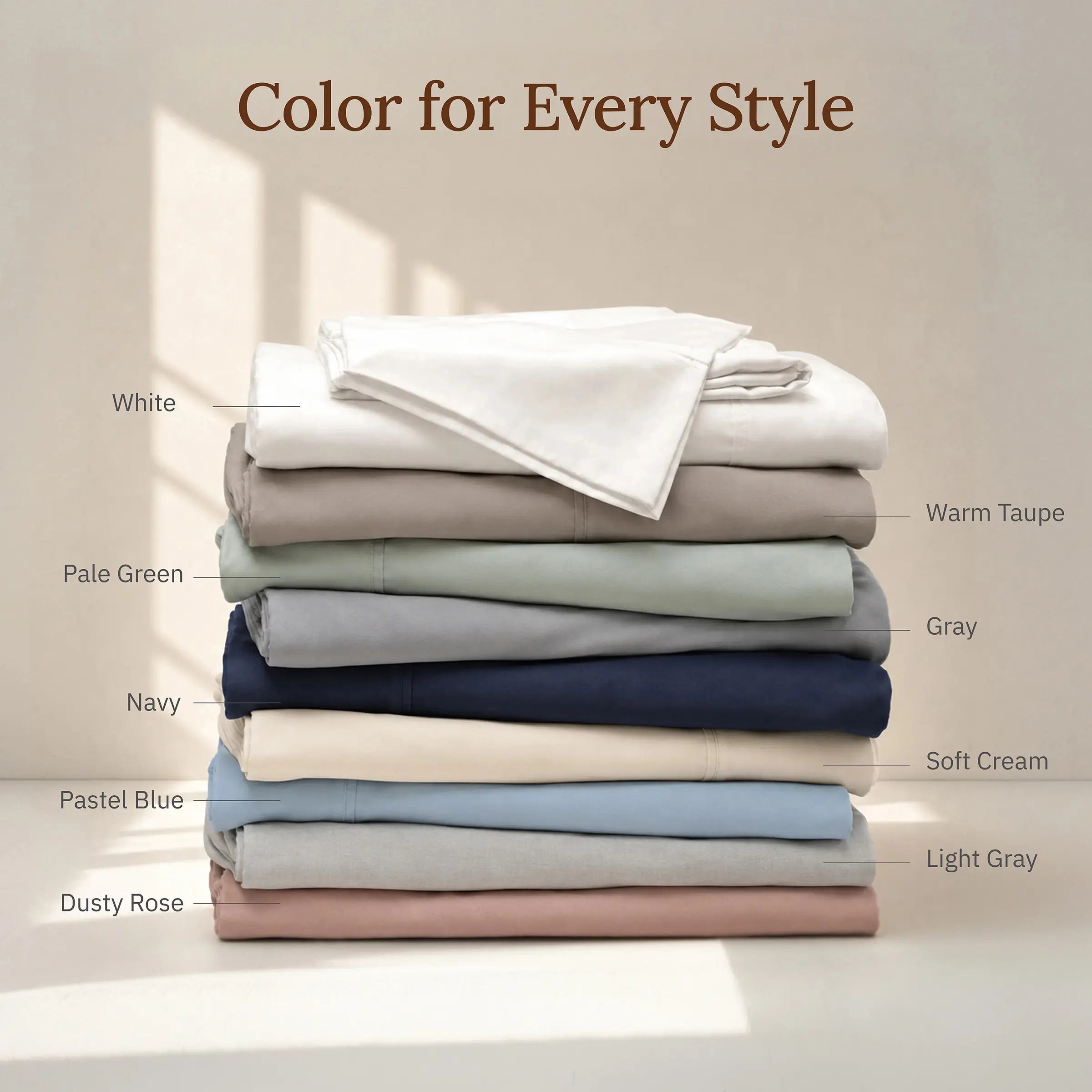 GOTS Certified, 100% Organic Cotton Sateen Sheet Set