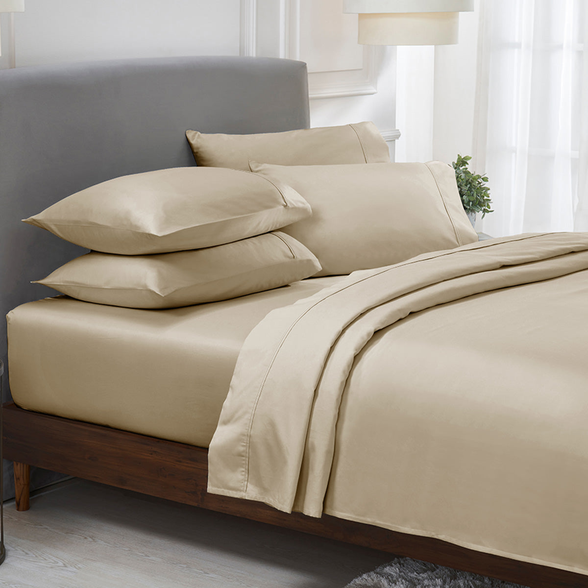 Queen 6pc ( with 4 Pillowcases)