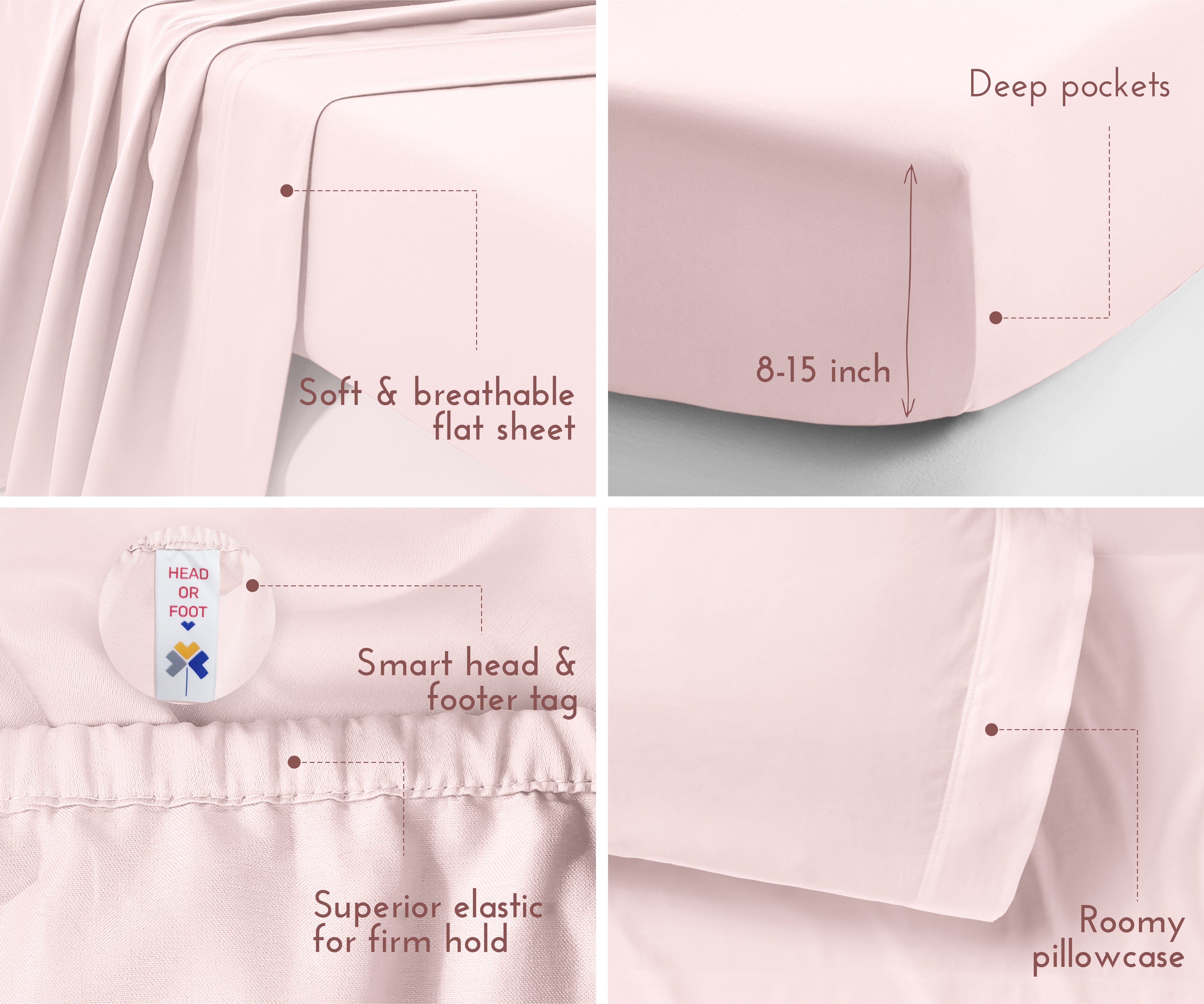 Silky Soft Sateen Solid Sheet Set - California Design Den