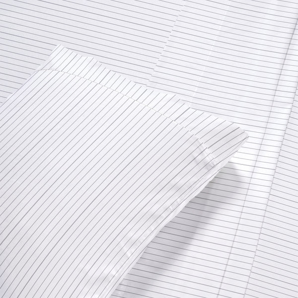 Pinstripe - White/Gray